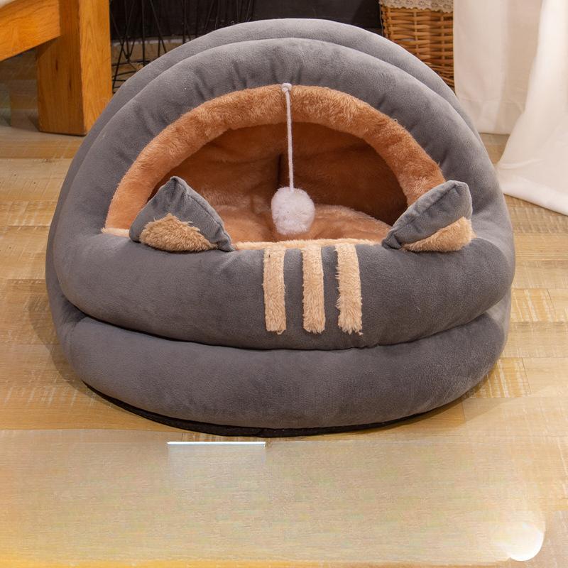 

Собачья будка осенне-зимняя удобная утолщенная теплая юрта для домашних животных глубокий сон кошачий коврик универсальная будка для кошек и собак S (36 * 636 * 28)