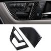 2Pcs Black Carbon Fiber Car Inner Door Panel Cover Trim Fit for Mercedes Benz C Class W204 2013 2012 2011 2010 2009 2008 2007