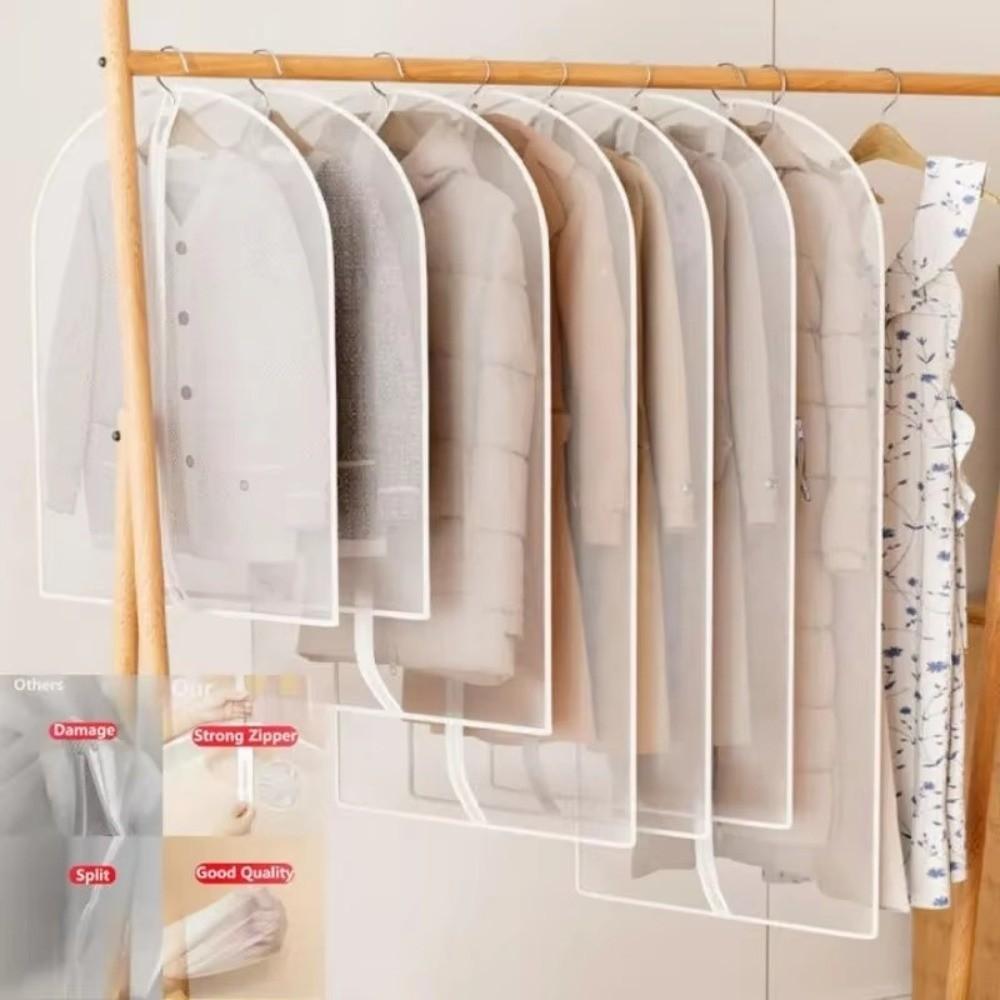 Reißverschluss Kleidung Staubschutzhülle Kleidung Staubdichte Abdeckungen für Brautkleid Anzug Mantel Schrank Garderobe