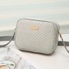 Small square bag women's bag summer wave embroidered versatile shoulder messenger small bag lightweight mobile phone bag