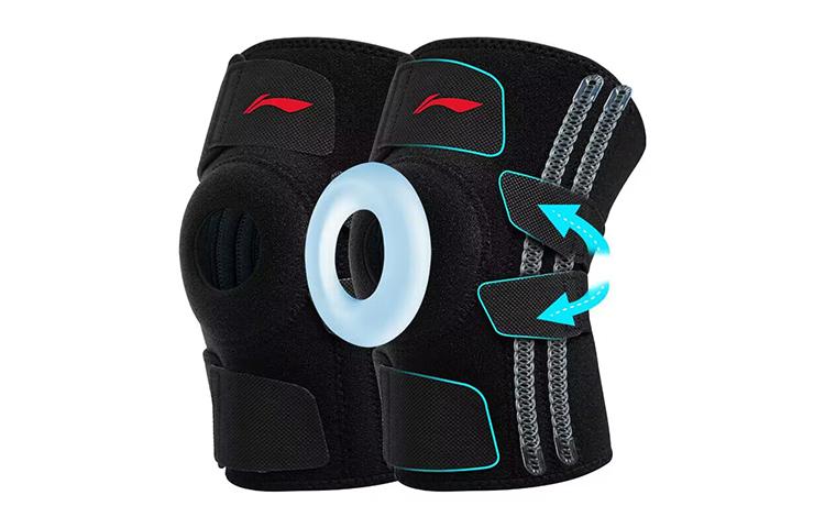 Li Ning Running Cycling Soccer Ball Basketball Fitness Mountaineering Unisex Silicone Knee Pads YHJT105-1