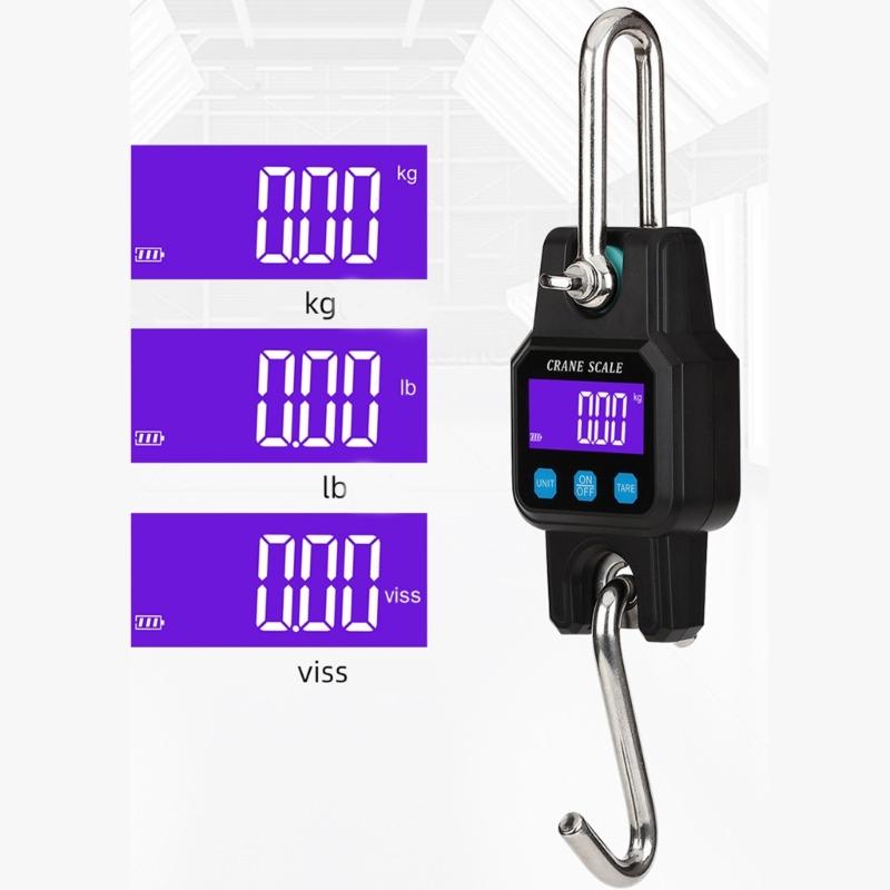 Digital Hanging Scale 660 LBs 300KG,Heavy Duty Waterproof Fish Scale - Portable Crane Scale for Luggage Weight