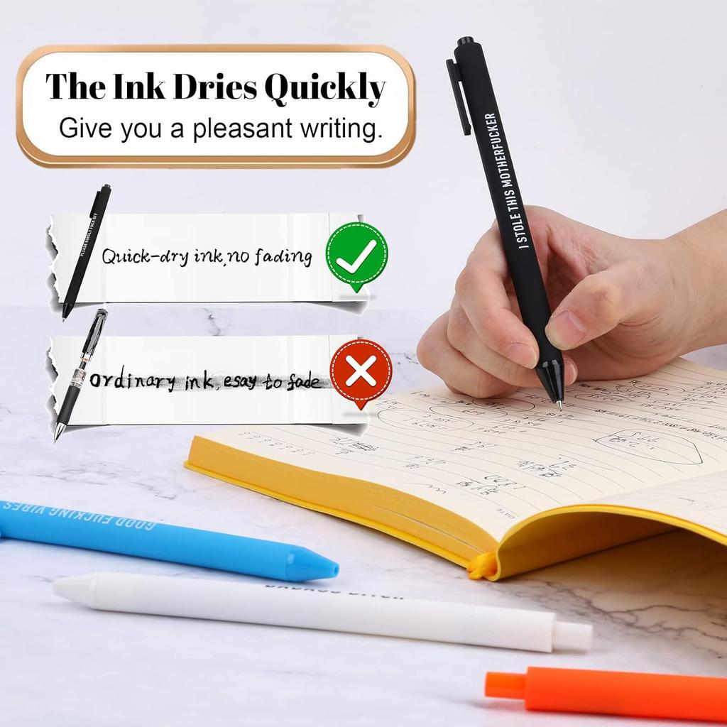 .com : Niziline 11/22Pcs Swear Word Daily Pen Set, Yocartgo Pens, Funny Pens, Funny Office Gifts (11) : Office Products