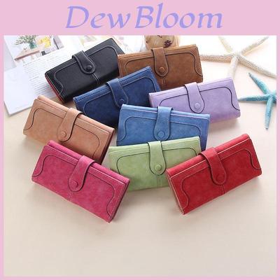 Stilvolle Vintage PU Leder Lange Geldbörse für Damen mit Magnetverschluss und weicher Textur