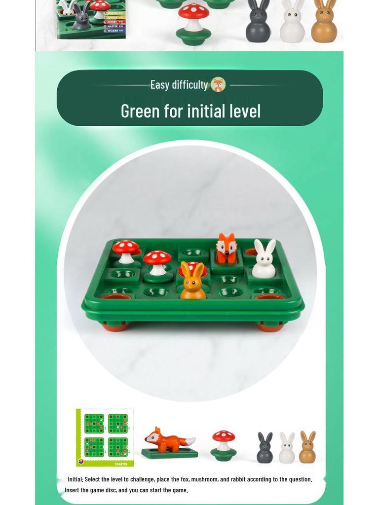 Little Darling Rabbit Jump: Kids' Educational Toy for Logic & Spatial Thinking, Perfect for Parent-Child Play.