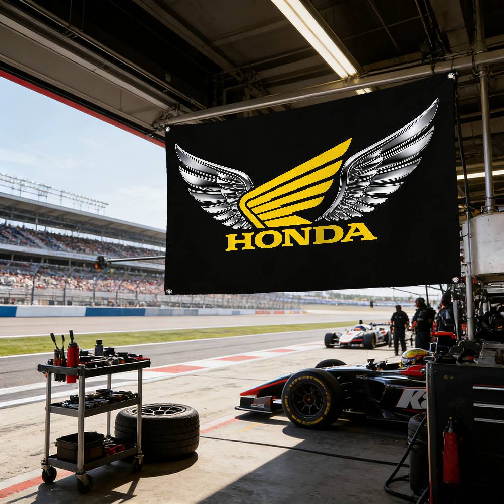 Motorcycle For HONDA Decorative Flag Waterproof Fade Resistant Polyester Indoor Outdoor Hanging Flag PH2