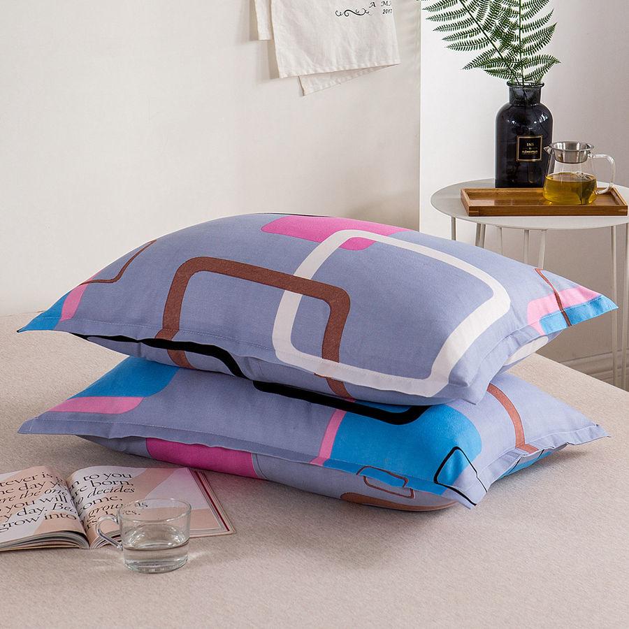 Printed Pillowcase Bedding Fashion Student Dormitory Essential Pillowcase 48X74cm A Pair