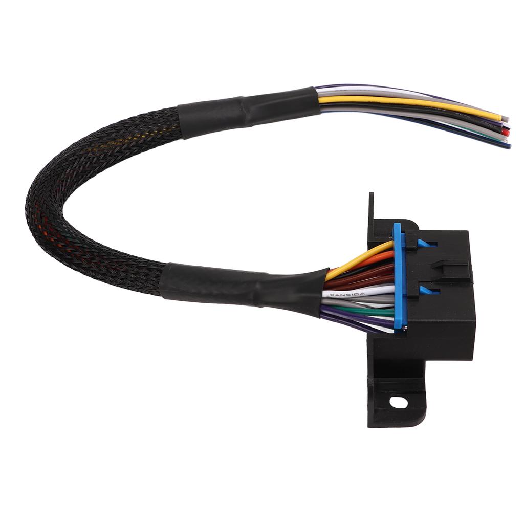 OBD2 Female to Open Cable 16PIN Durable Rugged Wear Resistant Dash Port Pigtail Fixed Wire Harness