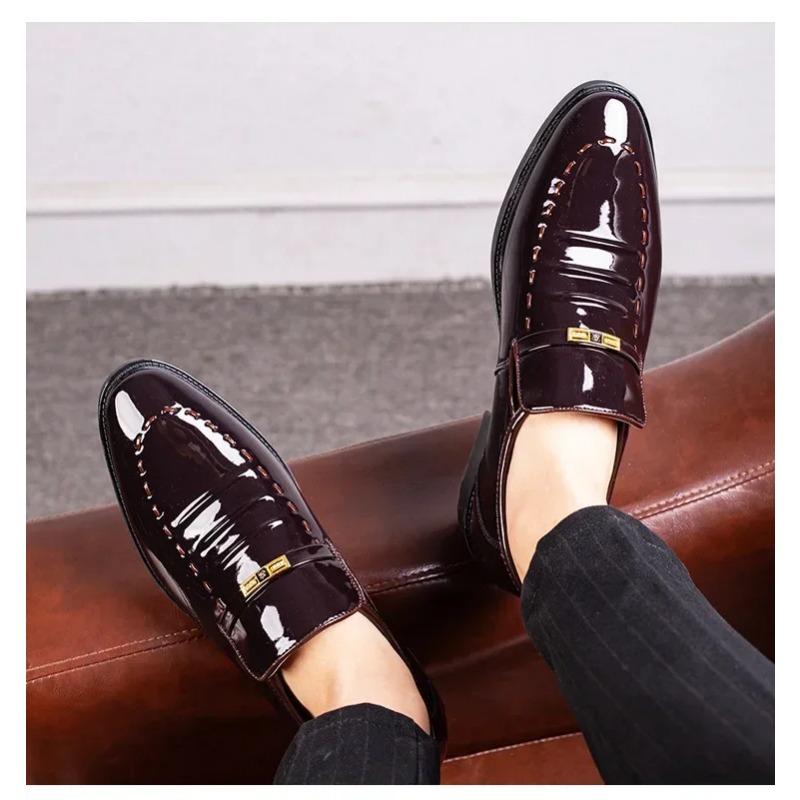 Men Dress Slip On Formal Suit Wedding Shoes for Men New Work Shoes Loafers Elegant Oxford Casual Shoes Size 47 Flat Sneakers