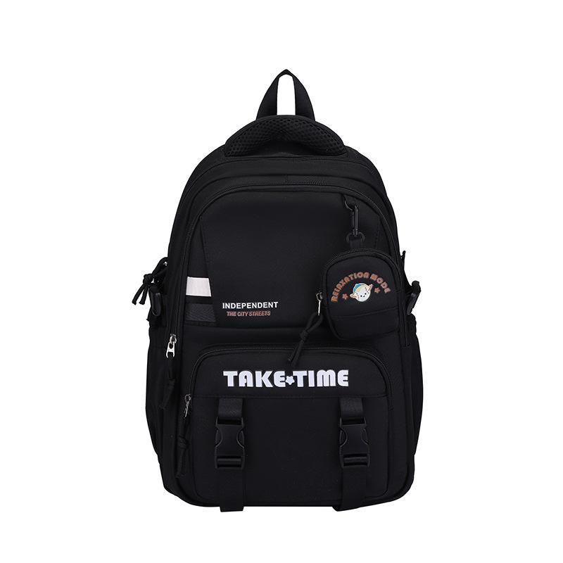 New junior high school schoolbag college student college casual simple backpack fashion trend middle school student shoulder