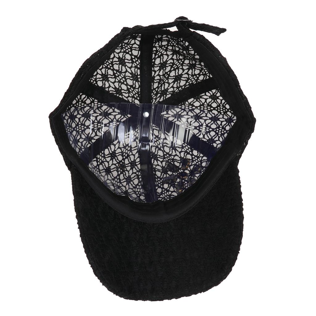 Rhinestone Pearl Flower Lace Baseball Cap, Women Breathable Mesh Adjustable Summer Sun Hat