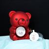 Mini Teddy Bear Flower Jewelry Box - Rotating Storage for Rings & Necklaces, Valentine's Day Gift