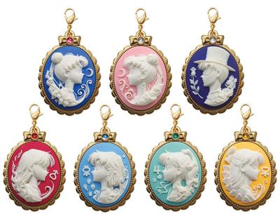 Gashapon Pretty Guardian Sailor Moon Cameo-Anhänger Set mit 7