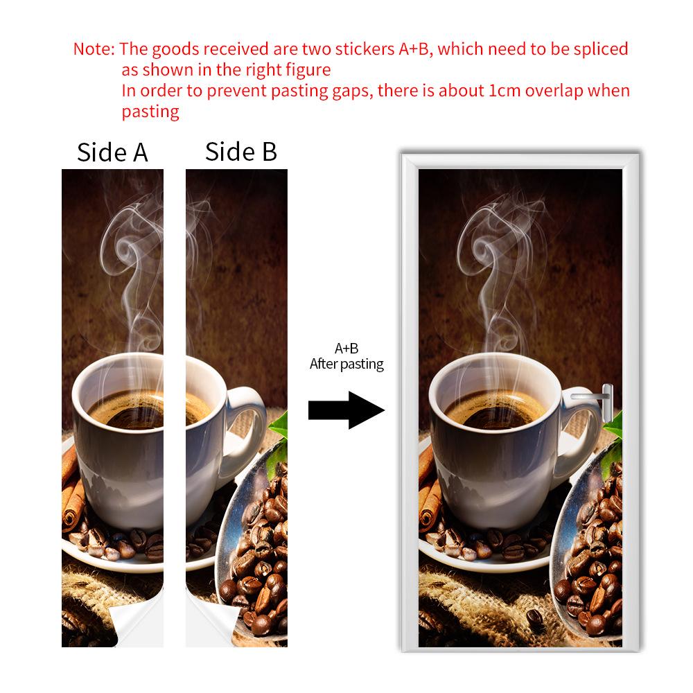 Cross-Border Self-Adhesive Removable Door & Wall Sticker for Rental Room Renovation.