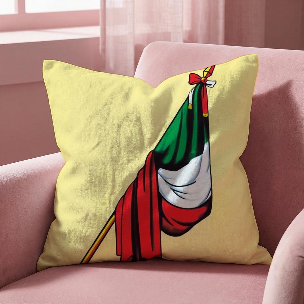 Mexican B-Bingo Lottery Cushion Cover Multi-Scene Pillow Cover for Home & Car - Reversible, Soft & Durable for Daily Use