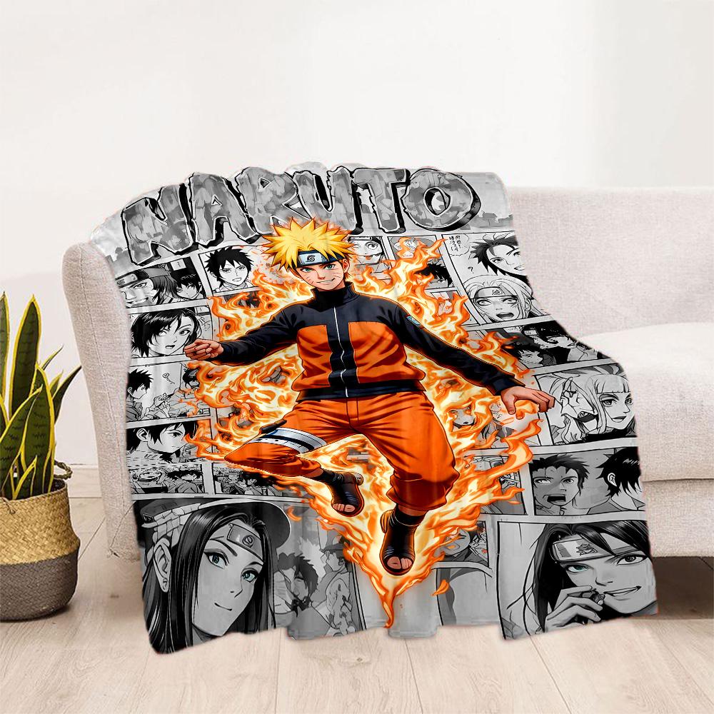 Naruto And Nine-tailed Fox Suitable Blanket for Offices, Travel, Living Rooms Also a Good Gift for Friends and Family Suitable for All Seasons.