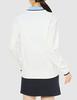 Admiral Golf ADLA262 Women's Crew Neck Sweater with Front Logo, White, Size L