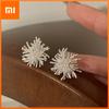 925 Sterling Silver Vintage Square Earrings For Women Trendy Firework Earring Jewelry Prevent Allergy Party Accessories Gift