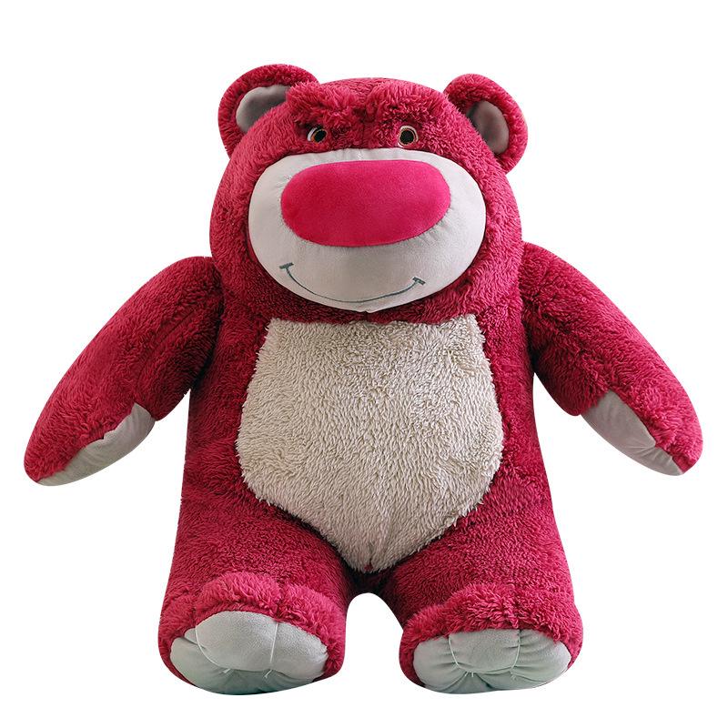 Strawberry Scented Large Plush Bear Hugging Pillow Doll for Kids