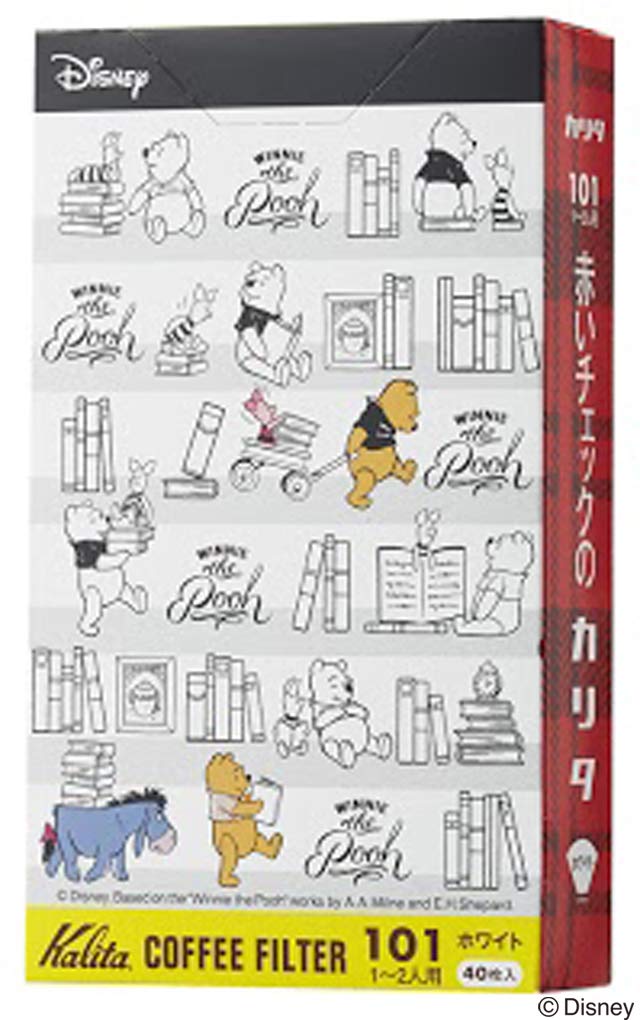 Kalita Coffee Paper Filter Trapezoid That Brings Out the for 1 To 2 101 Filter 40 White POOH Pooh Coffee Sixtieth Respect for the Aged Flavor, People,