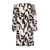 Women's Fashion Loose Casual Pocket Printed Cardigan Seven Sleeve Jacket Top