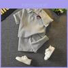 Stylish Summer Short Sleeve Set For Boys Cotton Blend Comfortable Outfit For Kids 3 To 8 Years