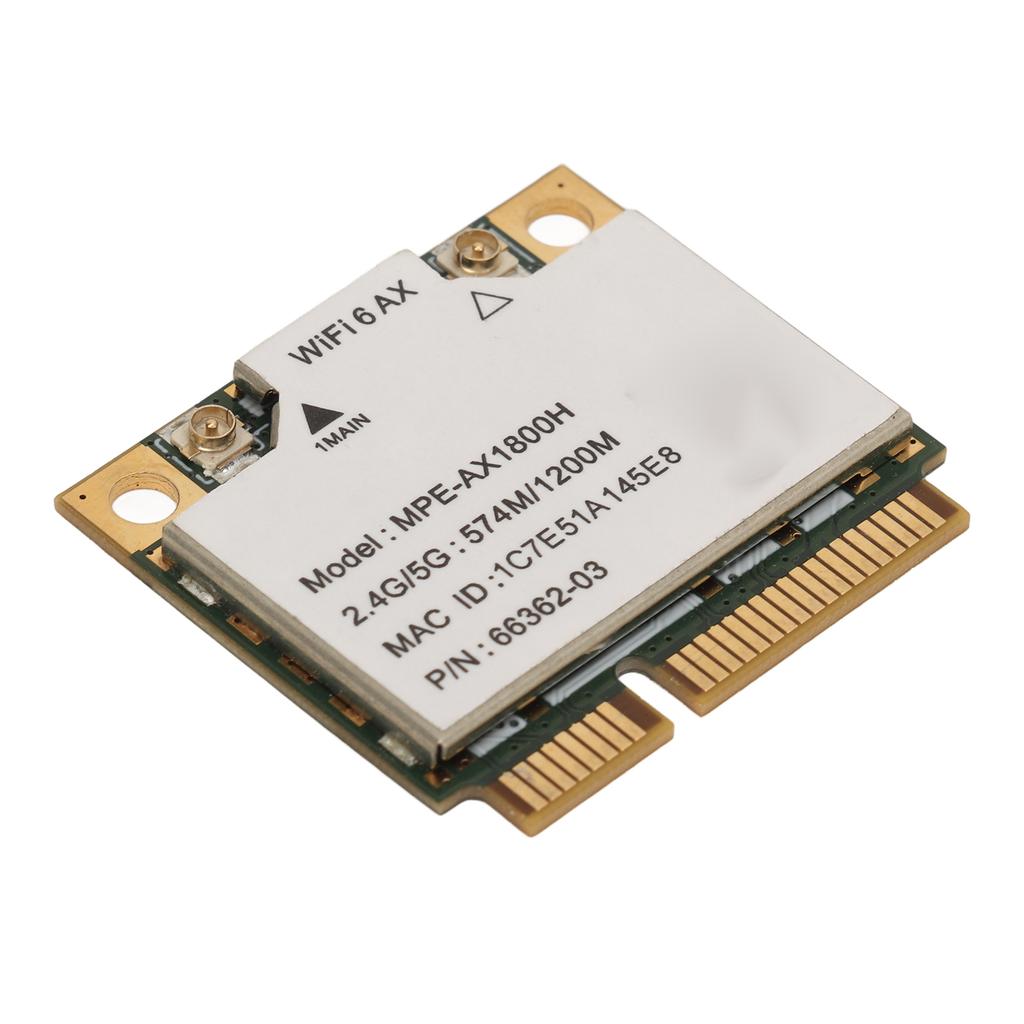 AX1800H Wifi 6 Card 2.4GHz 5GHz Dual Band Bluetooth 5.2 Mini PCIE Interface WiFi Adapter for Windows 10 11 for Linux