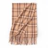 New sweet warm imitation cashmere scarf plaid student couple winter thickened warm scarf