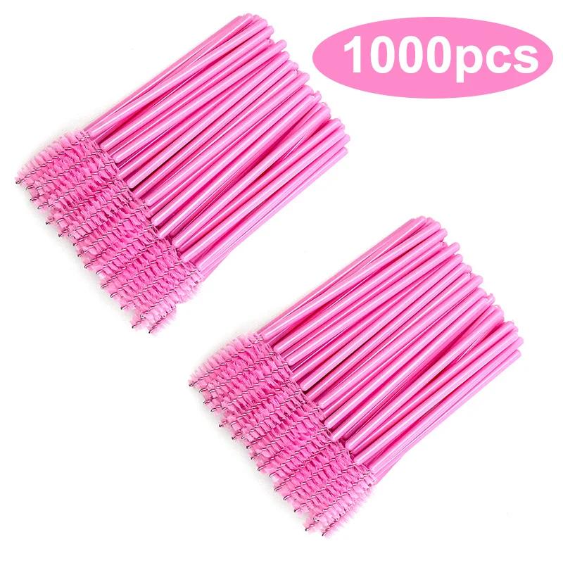 Wholesale 50/1000/2000pcs Spoolies Brushes Applicator Makeup Tools Eyelash Brush Mascara Wands Wholesale Eyebrow Lash Cleaning