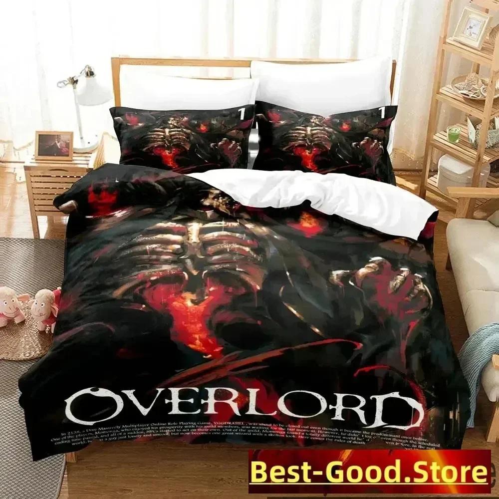 3D Print OVERLORD Bedding Set Duvet Cover Bed Set Quilt Cover Pillowcase Comforter king Queen Size Boys Adult Bedding Set