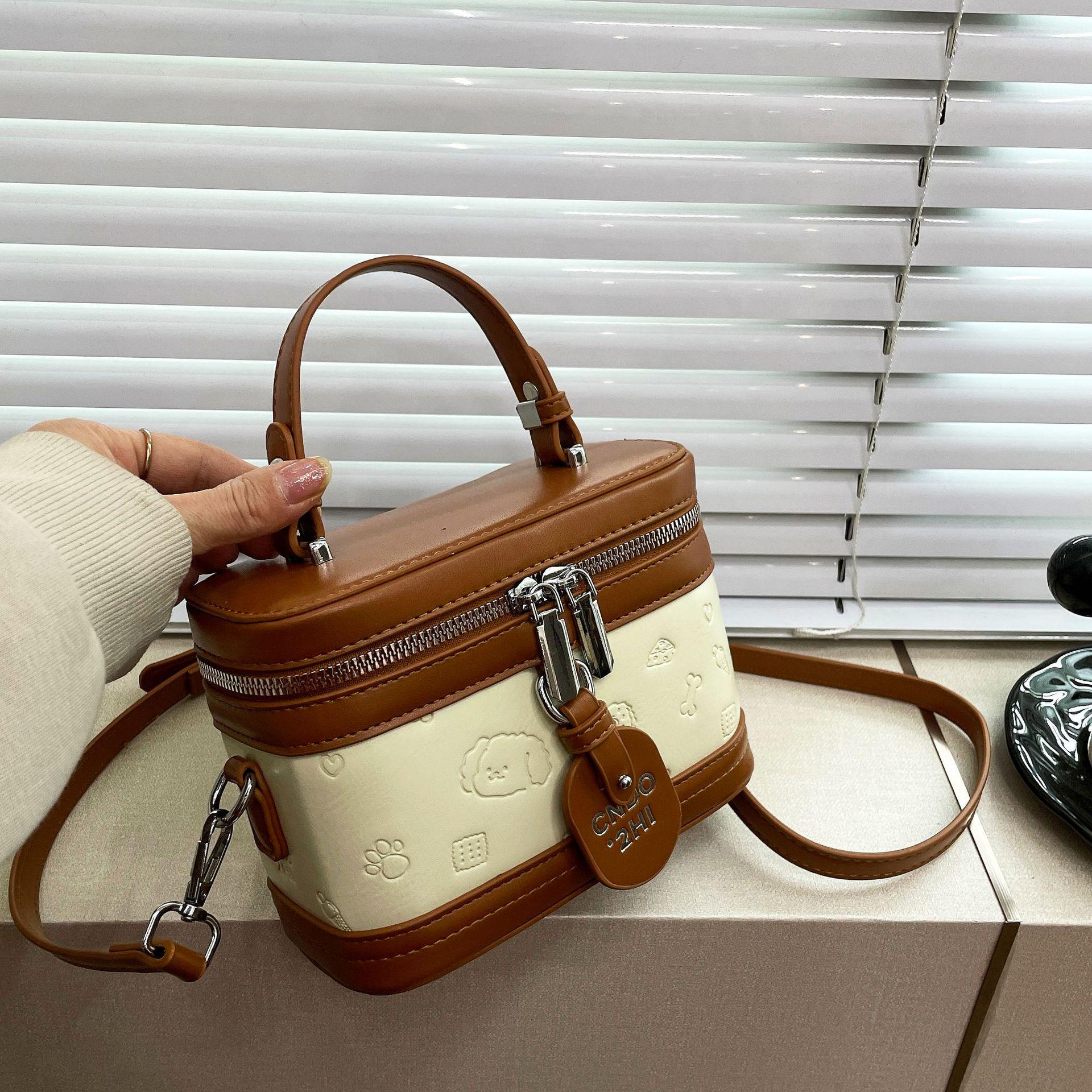 

Нишевая мини-сумка высокого класса с текстурным принтом щенка: Универсальный, Модный, Минималистичный Дизайн для Женщин