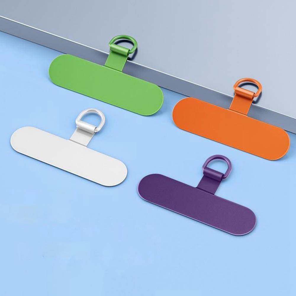 Stainless Steel Metal Phone Tether Tabs for Phone Cases Ultra Thin Universal Cellphone Lanyard Pad
