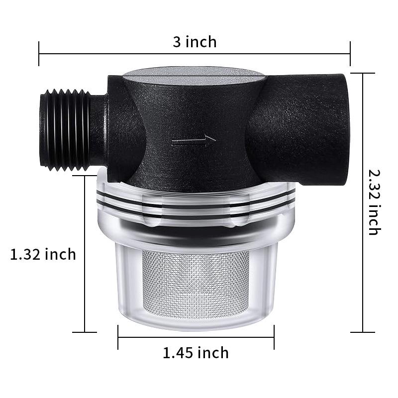 NPT Präzisionsgewinde Vorfilter RV Sediment Leitungswasserfilter zum Autowaschen