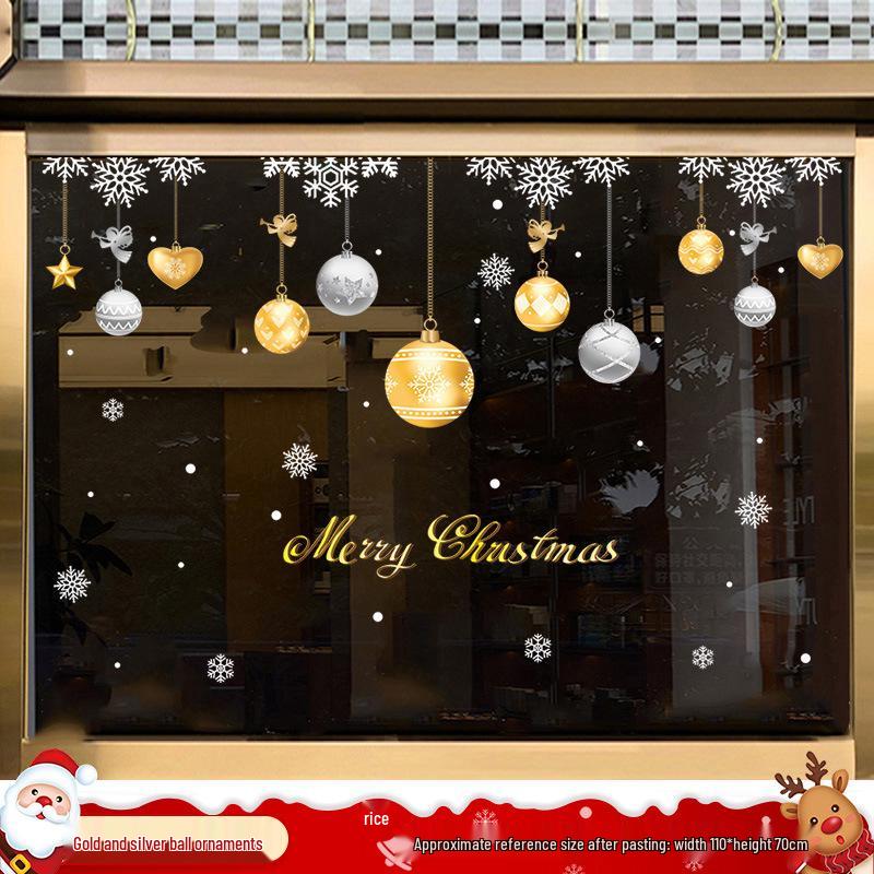 Santa Claus Window Cling Christmas Decoration Decal