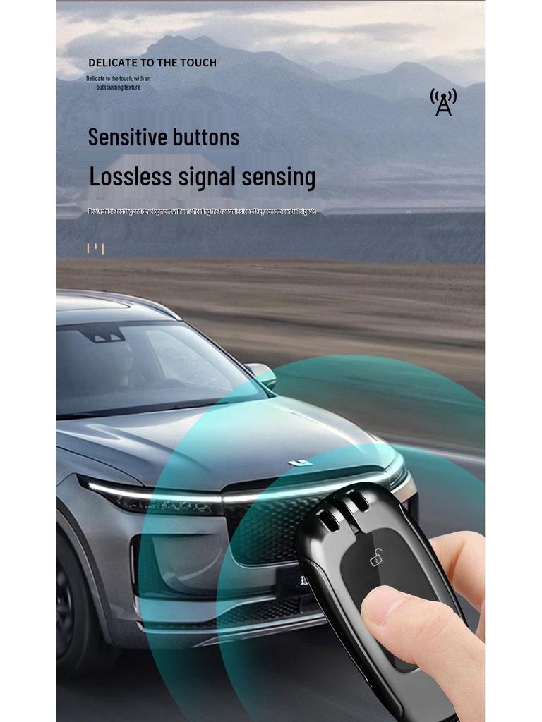 Compatible Ideal L7 Key Cover for 2023 Ideal One L8 Car, Protective Shell with Key Buckle for Men and Women