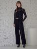 MAXZA Wool-Like Double-Fabric Semi-Wide Slacks