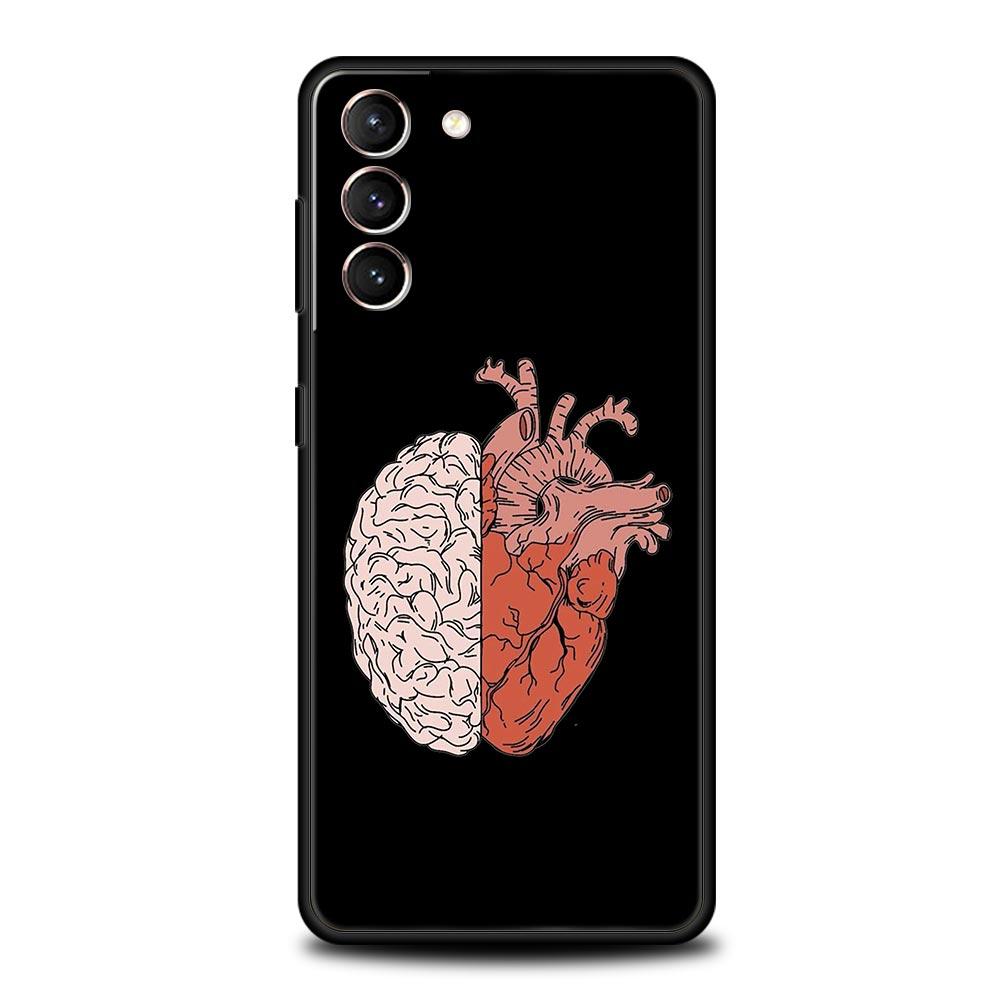 Creative Heart Medical Phone Case For Samsung Galaxy S25 Edge S24 S23 S22 S20 Ultra S21 FE 5G S10 Plus Soft TPU Cover