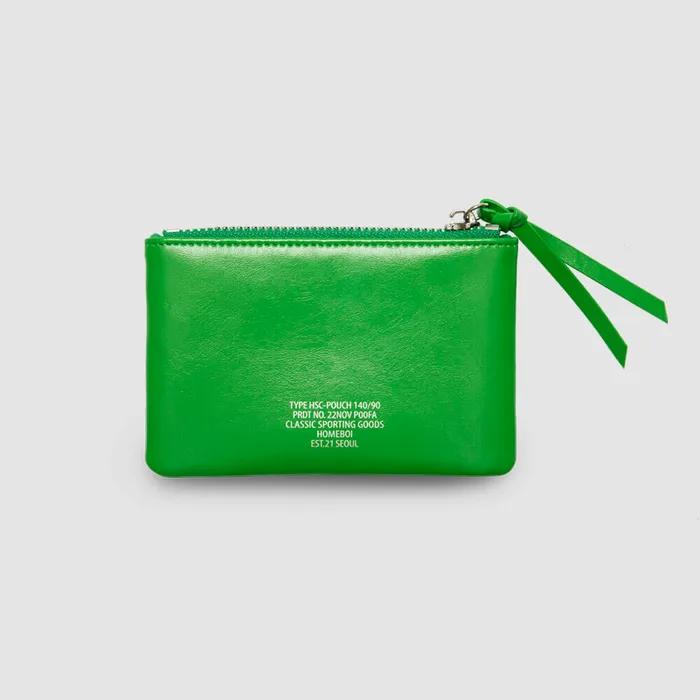Shipping and all operations will be suspended from August 3rd to August 17th due to vacation. _pouch wallet (Cowhide Pouch Wallet) - Green