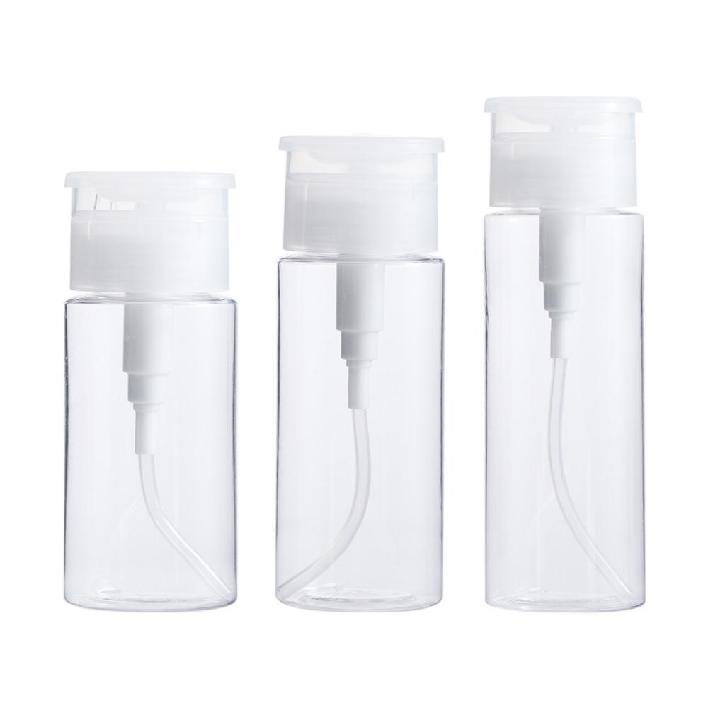 Pump Dispenser Bottle Makeup Remover Bottle Press Pumping Dispenser Nail Polish Remover Container