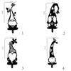Acrylic Gnome Sign Branch Gnome Ground Sign Gnome Silhouette Garden Gnomes Stake  Lawn