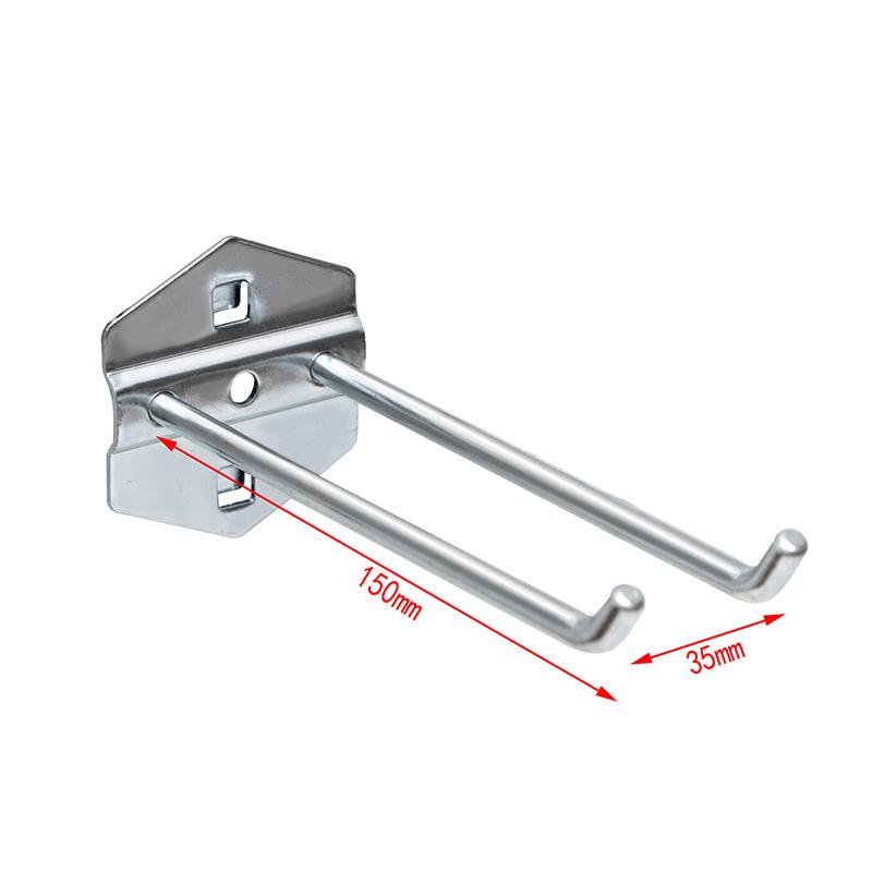 Panou Perforat Metalic cu Găuri Pătrate, Raft pentru Scule cu Cârlige pentru Șurubelnițe