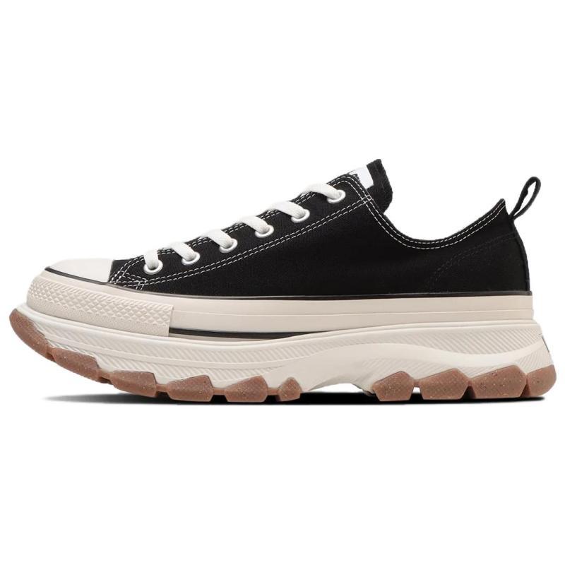 Converse All Star Trekwave Round-toe Lace-up Low-Top Canvas Shoes Unisex Black & White