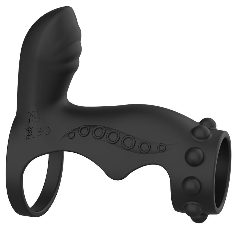 Breathable Penis Sleeve Ring Vibrator Delayed ejaculation Penis Enlarger G Spot Pleasure Stimulator Adult Sex Toy for Men