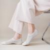 Men's No Show Sock Invisible Low Cut Boat Socks Casual Non-Slip Cotton Socks Breathable Thin Ice Silk Socks