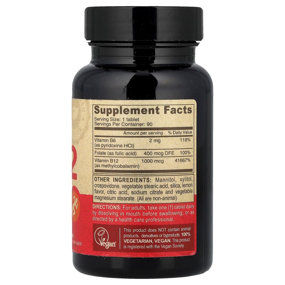 Deva Vegan B12 with Folic Acid & B6, 90 Fast-Acting Tablets