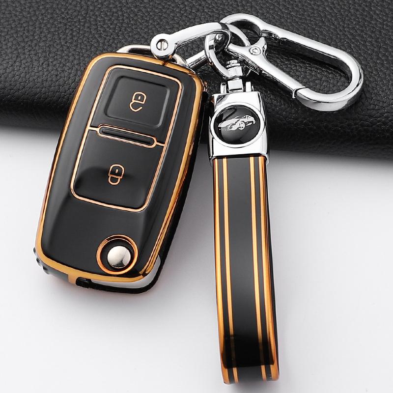 New Tpu Car Key Case Cover Shell For Vw Volkswagen Polo Tiguan Passat Golf Jetta Lavida Skoda Octavia 2 3 Button Accessories
