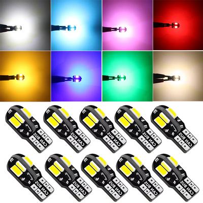 T10 W5W LED Canbus Kein Fehler Auto Innenraum Seitenlicht 5W5 12V 5W Auto Kennzeichenleuchte Glühbirne Deckenlicht Leselicht Weiß Blau Rot Bernstein