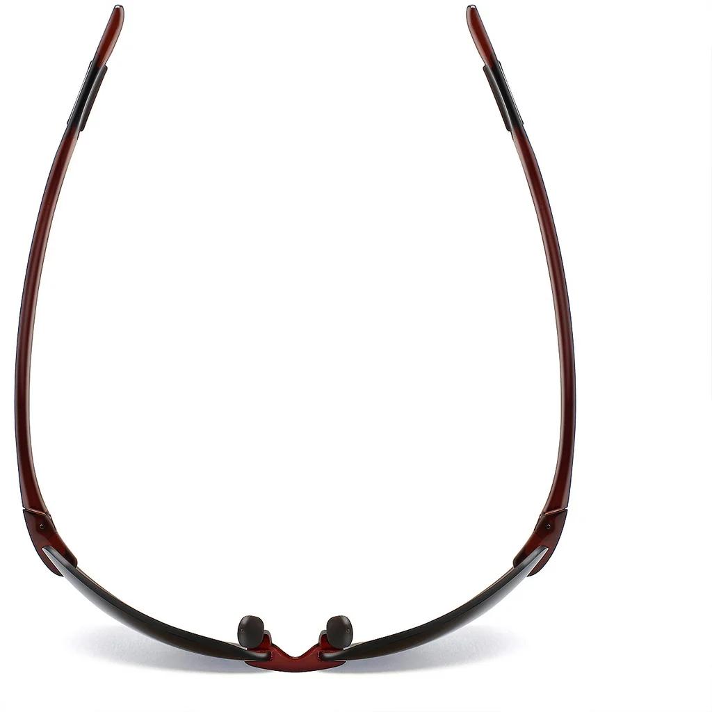 Klassische polarisierte Sport-Randlose Sonnenbrille Herren Fahren Rechteck Ultraleicht Rahmen Sonnenbrille UV400 MJ8009 Fahrerbrille