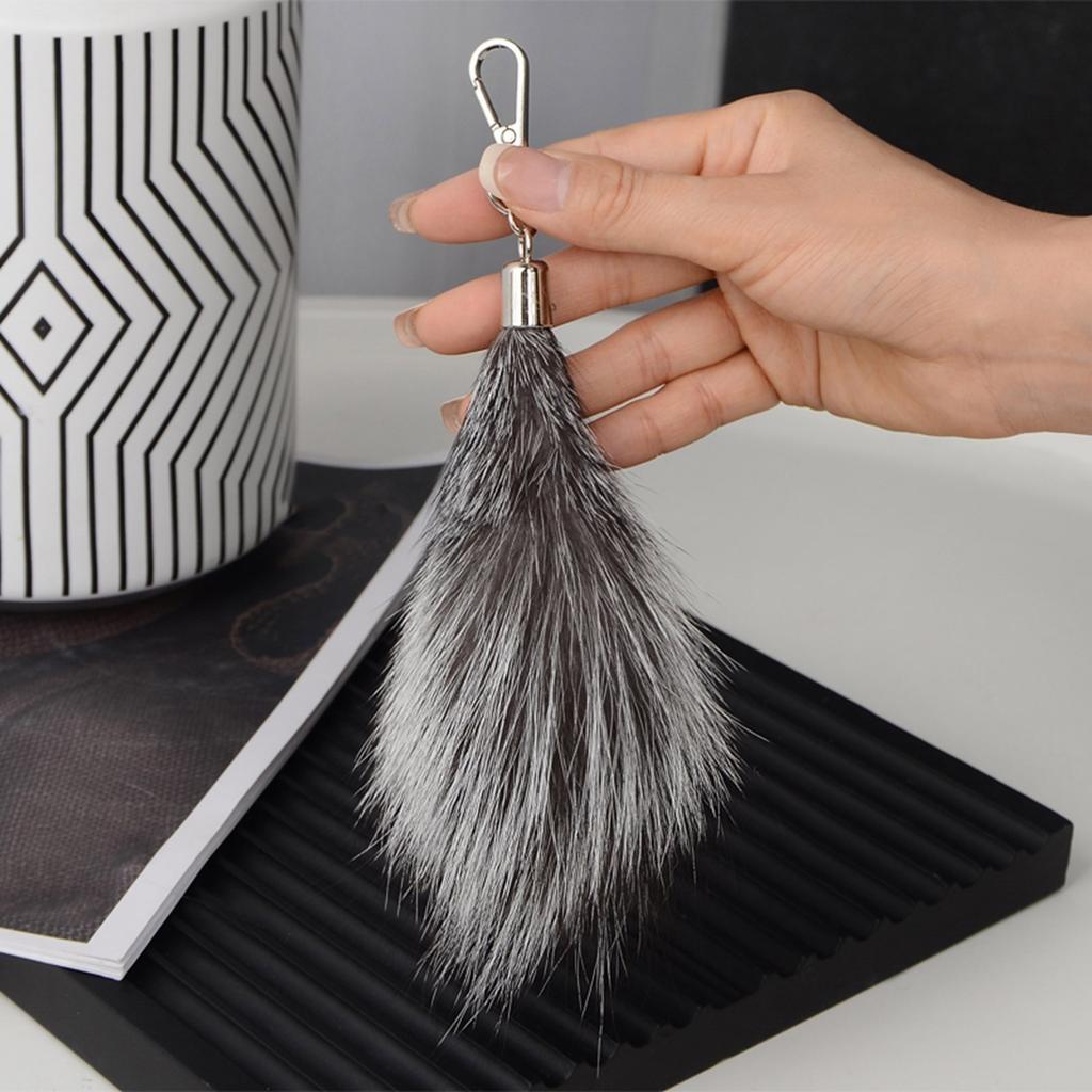 Tail Keychain Cosplay Toy Bag Pendant Fox Tail Shape Fashion Key Adornment Key Jewelry Suitable for Any Occasion