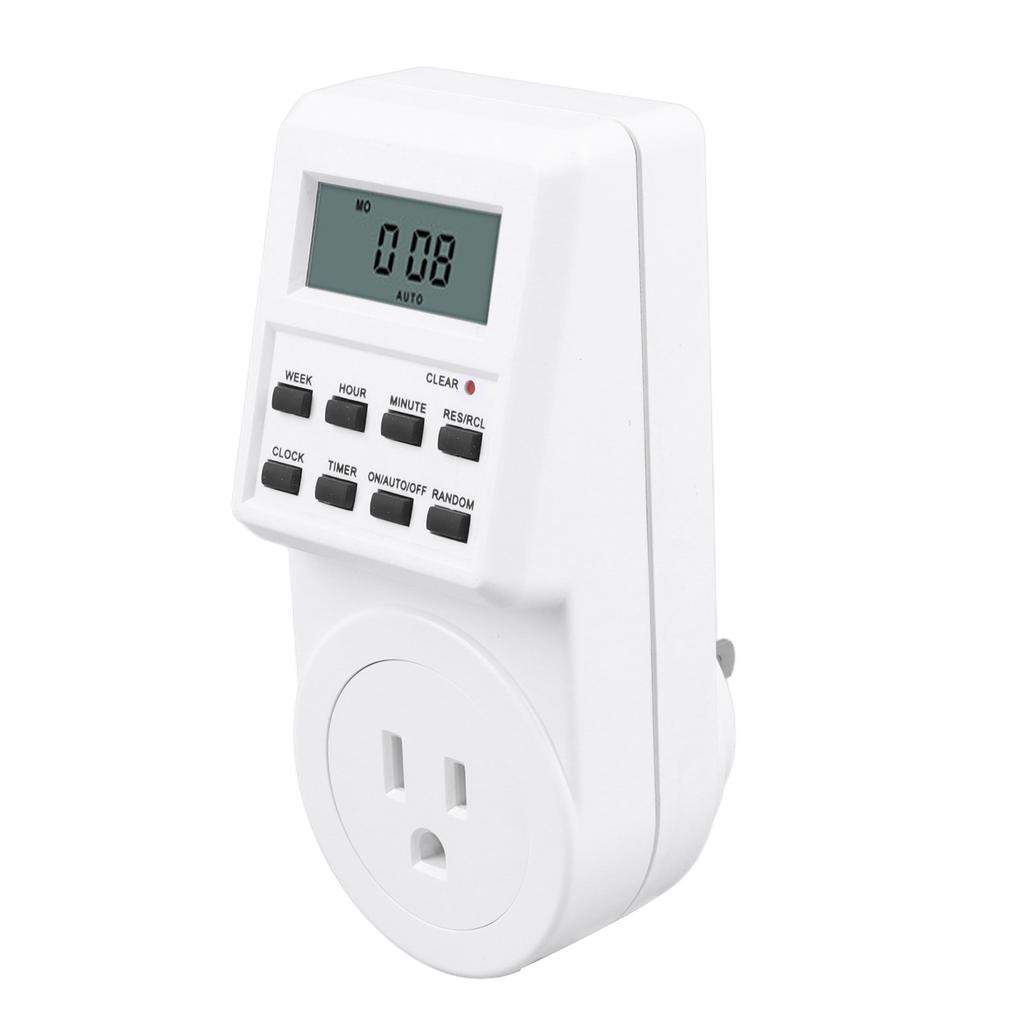 Digital Timing Socket Intelligent Multi Functional Infinite Cycle Digital Programmable Timer for Home